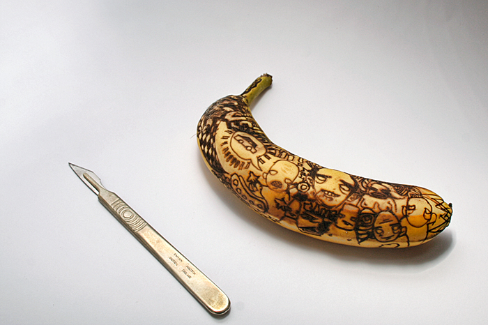 banana art bananafitti by Matt Robinson