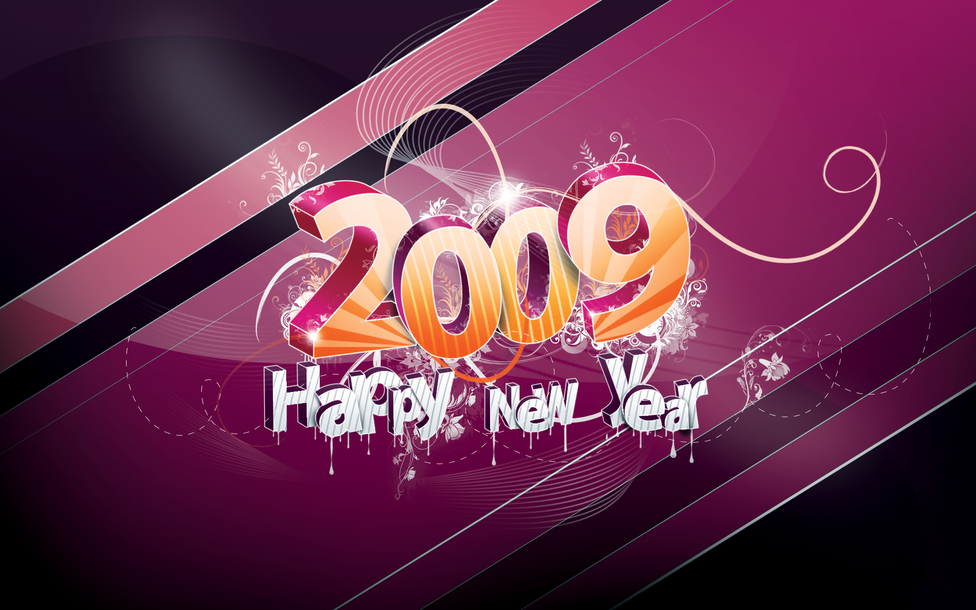 Download: Happy New Year – 2009 HD Wallpaper