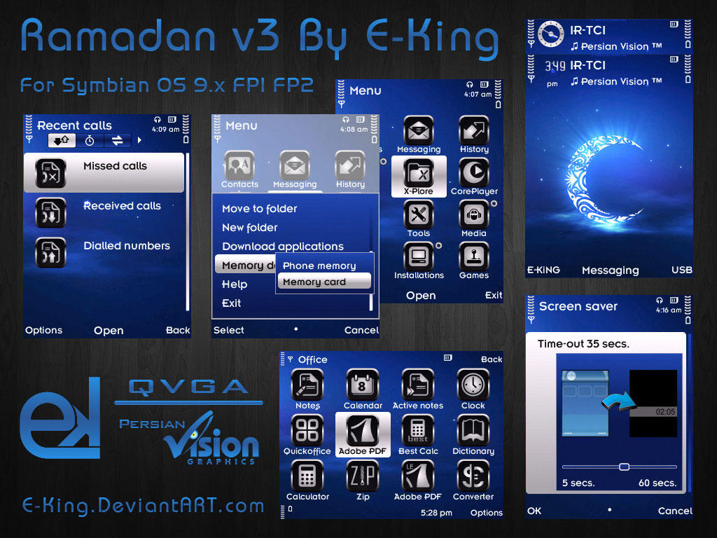 Ramadan v3 - 240x320 QVGA Theme SymbianOS9.x