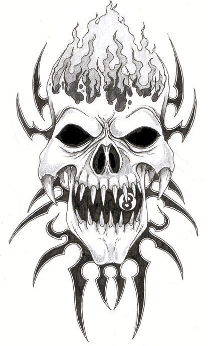 Tattoo Tribal Skull