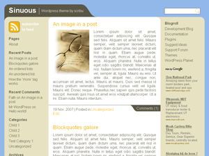 Sinuous Wordpress Theme screenshot